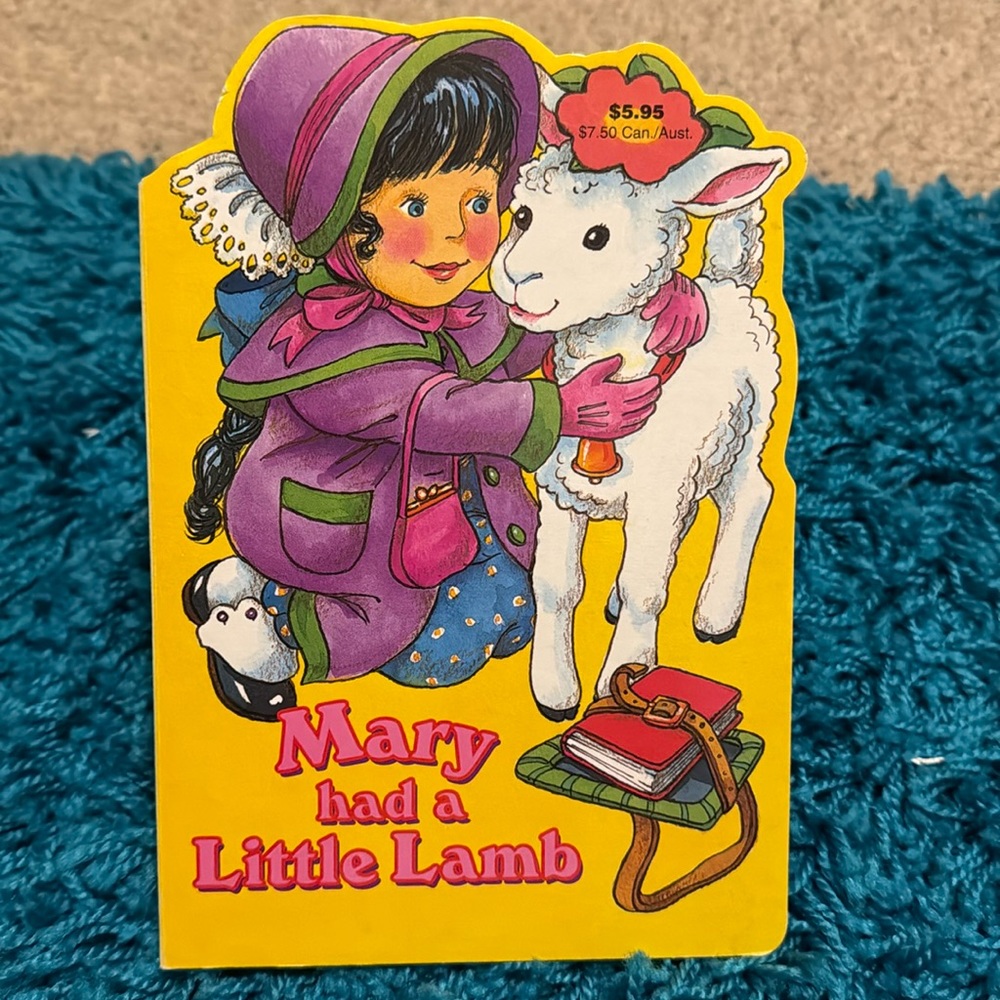 🎉2/$15🎉Mary had a little lamb, board book, 1997
